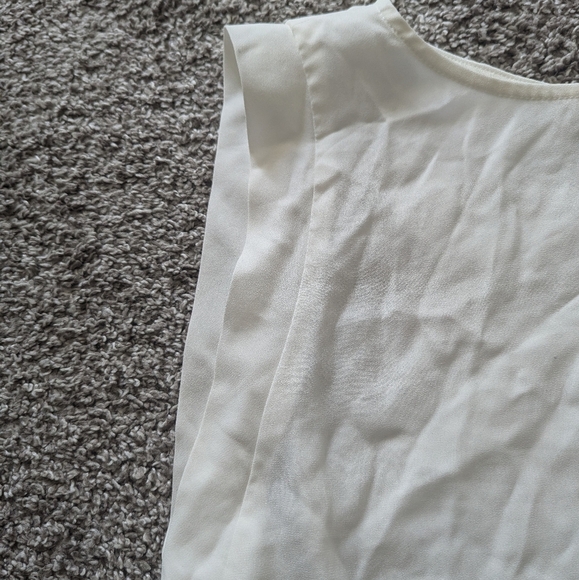 Babaton White Cropped Blouse - Picture 3 of 7